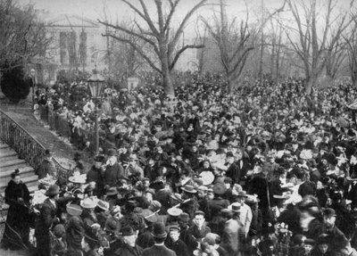 Zwijanie jajek wielkanocnych, Biały Dom, Waszyngton DC, USA, 1908 autorstwa Unbekannt