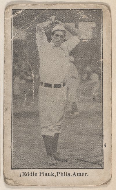 Eddie Plank, Filadelfia, American League, z zestawu Baseball Players W500, ca. 1915. autorstwa Unbekannt