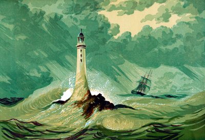 Latarnia Eddystone, ok. 1850 autorstwa Unbekannt