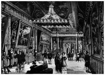 Żarówki Edisona oświetlają galerię sztuki w Nowym Jorku, 1882 1956 autorstwa Unbekannt