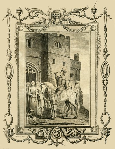 Edward Męczennik dźgnięty nożem na rozkaz swojej przyrodniej matki, Elfridy, w zamku Corfe, 978, 1783. autorstwa Unbekannt