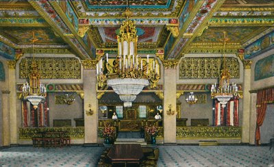 Wyszukane wnętrze kasyna i słynnej sztabki złota, Hotel Agua Caliente, c1939 autorstwa Unbekannt