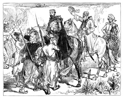 Eldred Pottinger w Heracie, Afganistan, c1837, 1900 autorstwa Unbekannt