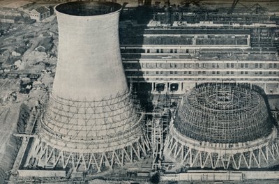 Elektrownia w Water Orton, Hams Hall, niedaleko Birmingham, 1928 autorstwa Unbekannt