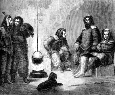 Elisha Kent Kane i jego towarzysze na Grenlandii, ok. 1855 ok. 1880 autorstwa Unbekannt