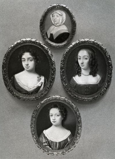Elizabeth Cromwell, matka Olivera Cromwella i jego córek, Mary, Elizabeth i Bridget, 1899. autorstwa Unbekannt