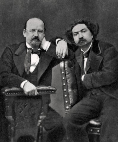 Emile Erckmann i Alexandre Chatrian, pisarze francuscy, 1887 autorstwa Unbekannt