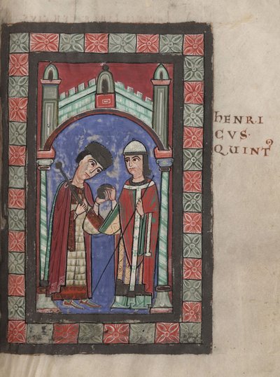 Cesarz Henryk V i Matylda z Anglii na weselu w Moguncji w dniu 7 stycznia 1114, 1114 autorstwa Unbekannt