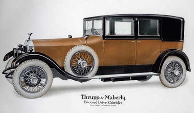 Zamknięty napęd kabriolet Rolls-Royce z nadstawką zamknięty, c1910-1929 autorstwa Unbekannt