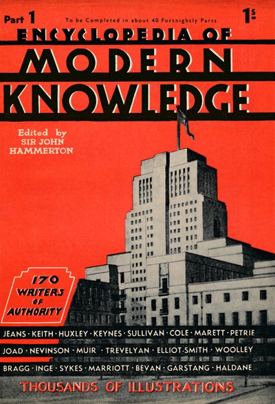 Reklama Encyklopedia Wiedzy Współczesnej Część 1, 1935 autorstwa Unbekannt