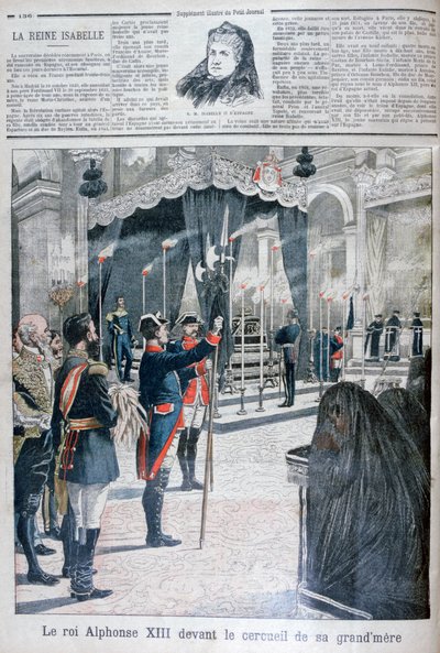 Złożenie do grobu Izabeli II Hiszpańskiej, Klasztor El Escorial, 1904 autorstwa Unbekannt