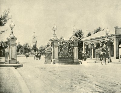 Wejście do Domu Rządowego, Melbourne, 1901. autorstwa Unbekannt