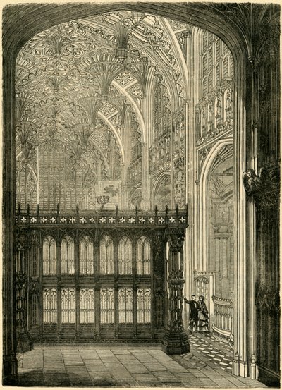 Wejście do kaplicy króla Henryka VII, 1881. autorstwa Unbekannt