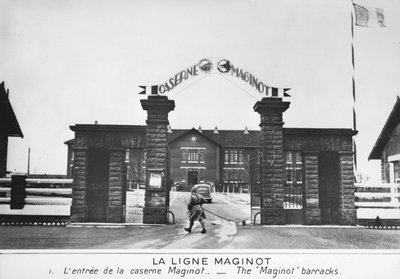 Wejście do koszar Maginota, Linia Maginota, Francja, c1935-1940 autorstwa Unbekannt