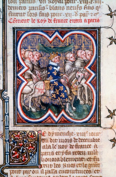 Wjazd Jana II do Paryża, lipiec 1360, 1375-1379 autorstwa Unbekannt