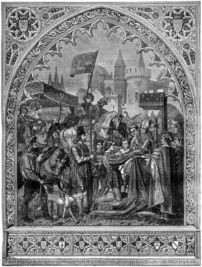 Wjazd Ludwika XI z Francji do Troyes, 1462 1882-1884 autorstwa Unbekannt