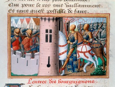 Wjazd Bourguignonów do Paryża, maj 1418, 1484 autorstwa Unbekannt