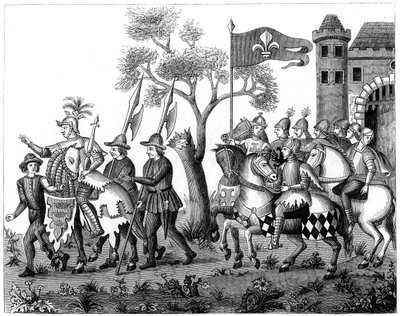 Wejście króla Epinety, XVI wiek 1849 autorstwa Unbekannt
