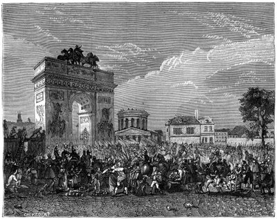Wkroczenie Gwardii Narodowej do Paryża po kampanii pruskiej, 1807 1882-1884 autorstwa Unbekannt