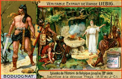 Epizody w historii Belgii do XIII wieku: Boduognatus, ok. 1900 autorstwa Unbekannt