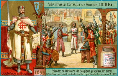 Epizody w historii Belgii do XIII wieku: Godfrey z Bouillon, ok. 1900 autorstwa Unbekannt