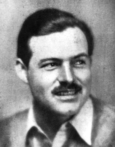 Ernest Hemingway 1899-1961, amerykański powieściopisarz, początek XX wieku autorstwa Unbekannt