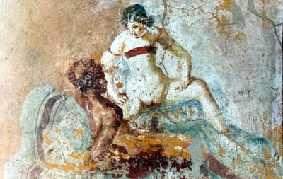 Mural erotyczny, Pompeje, Włochy autorstwa Unbekannt