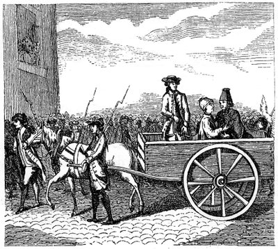 Eskortowany przez wojsko na tortury, 1885 autorstwa Unbekannt