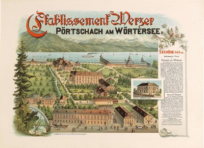 Zakład Werzer - Pörtschach am Wörthersee, ok. 1900 r. 1890 autorstwa Unbekannt