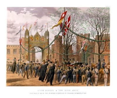 Eton School & The Boys Arch, ok. XIX w. autorstwa Unbekannt