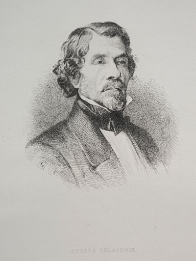 Eugeniusz Delacroix, 1800 rok. autorstwa Unbekannt