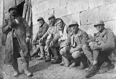 Ewakuowani Francuzi ranni po bitwie pod Plessis-de-Roye, Pikardia, Francja, 30 marca 1918 autorstwa Unbekannt