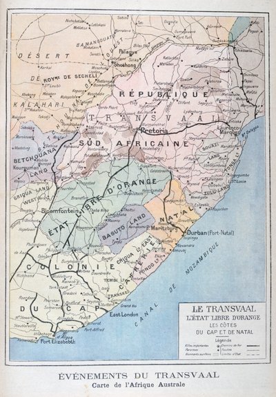 Wydarzenia w Transwalu, Afryka, 1899 autorstwa Unbekannt