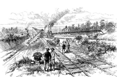 Wykopywanie Kanału Panamskiego, 1888 autorstwa Unbekannt