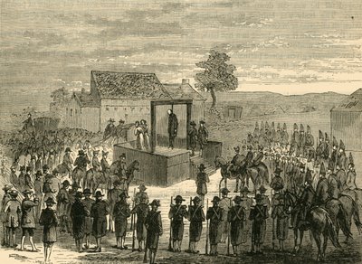 Egzekucja Lorda Ferrersa w Tyburn, 1760, c1876. autorstwa Unbekannt
