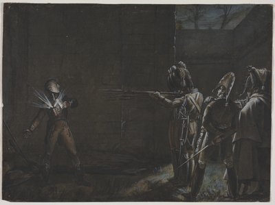 Egzekucja księcia dEnghien, 21 marca 1804 r. 1870. autorstwa Unbekannt