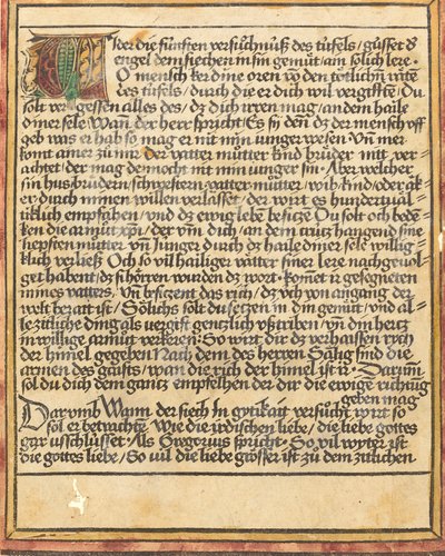 Adhortacja przeciw skąpstwu, c. 14701475. autorstwa Unbekannt