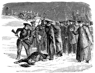 Ukarany wygnany więzień rosyjski, 1874 autorstwa Unbekannt