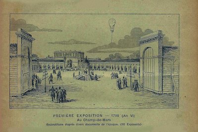 Wystawa wyrobów przemysłu francuskiego, Paryż, 1798 Od Bon Marché, 1900. autorstwa Unbekannt