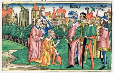 Ezdrasz 6:16: Świątynia Jerozolimska jest poświęcona przez króla Dariusza autorstwa Unbekannt