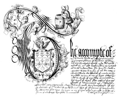 Faksymile z księgi rachunkowej firmy Coopers, 1576, 1893 autorstwa Unbekannt