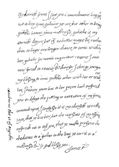 Faksymile listu z 10 sierpnia 1623, 1904 autorstwa Unbekannt