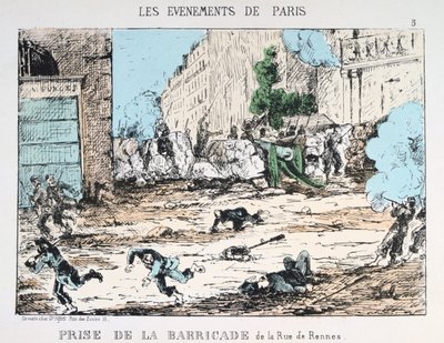 Upadek Komuny Paryskiej, 1871 autorstwa Unbekannt