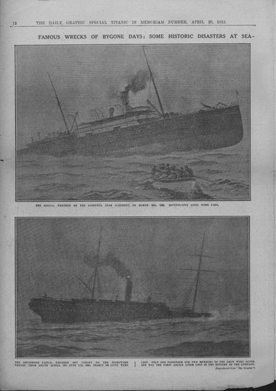 Słynne wraki minionych dni: niektóre historyczne katastrofy na morzu, 20 kwietnia 1912 r. autorstwa Unbekannt