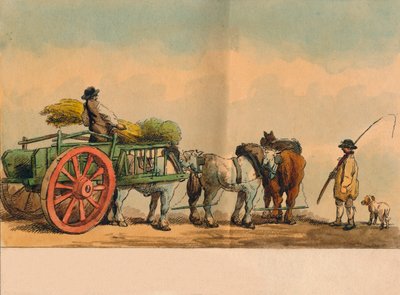 Robotnicy rolni i wóz, 1797. autorstwa Unbekannt