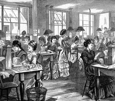 Robotnice telegraficzne, 1871 autorstwa Unbekannt