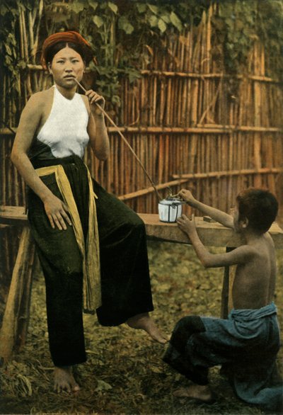Femme Fumant De LOpium, Kobieta paląca opium, 1900. autorstwa Unbekannt