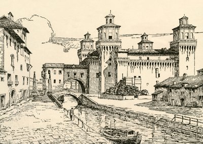 Ferrara: Pałac Książęcy, 1928. autorstwa Unbekannt