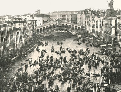 Fete Day nad Canal Grande, Wenecja, Włochy, 1895. autorstwa Unbekannt