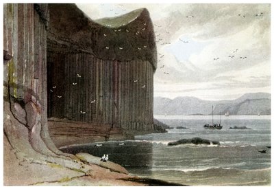 Jaskinia Fingals, Staffa, Hebrydy Zewnętrzne, Szkocja. 1814 1956 autorstwa Unbekannt